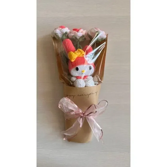 Bouquet flowers crochet My Melody - Picture 2 of 10